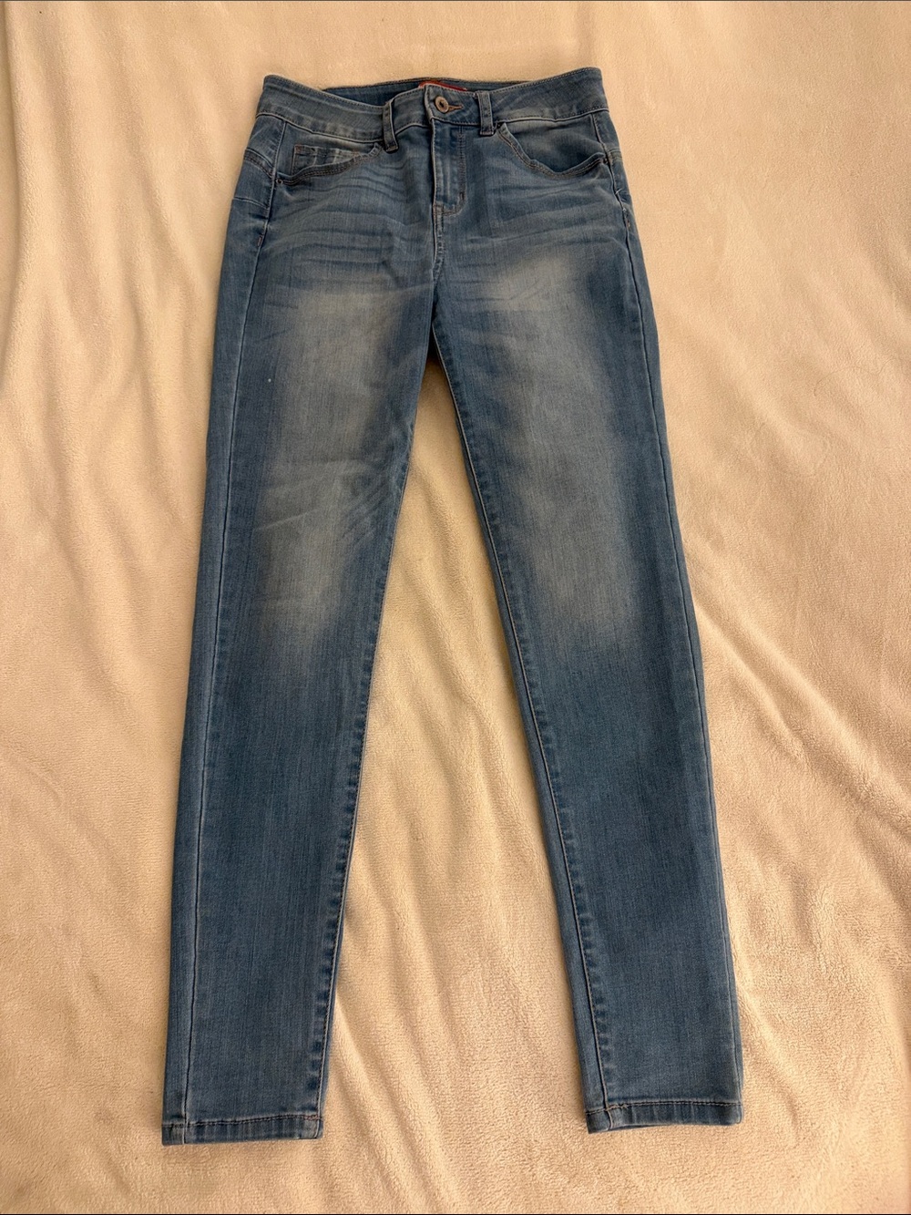 Wax Jean Medium Blue Skinny Jeans